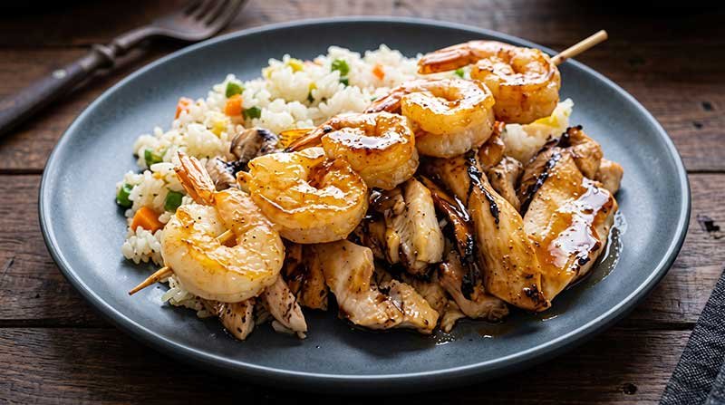 [DuPont Foodie Guide] Sizzling Chicken & Shrimp Combo at KoKo Sushi & Teriyaki!